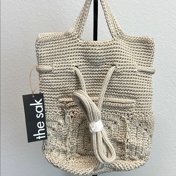 ✨The Sak Cream Crochet Tote with Vintage Geometric Design - Picture 3 of 12